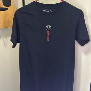 Black smiley t-shirt